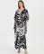 Printed holiday Gown Dress