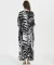 Printed holiday Gown Dress
