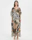 Printed holiday Gown Dress