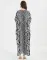 Printed holiday Gown Dress