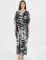 Printed holiday Gown Dress