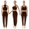 Pocket shrink sports and leisure two piece set