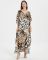 Printed holiday Gown Dress