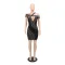 Cross suspender bust wrap hip hot drill dress