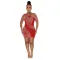 Cross suspender bust wrap hip hot drill dress