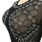 Diamond mesh long sleeved dress