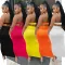 Chest wrapped sleeveless long skirt two-piece set