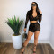 Mesh casual two piece set