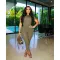 Round neck T-shirt solid casual suit
