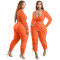 Large sexy V-neck pants casual two-piece set