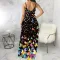 Loose sleeveless suspender dress