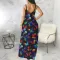 Loose sleeveless suspender dress