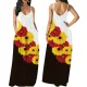 Sleeveless V-neck suspender dress
