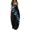 Loose sleeveless suspender dress