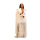 Deep V-neck sexy waist tight tassel dress dress