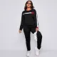 Large casual zip coat pants set