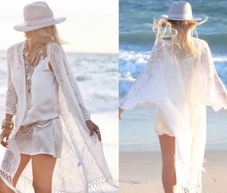 Sunscreen beach blouse