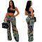 Summer new fashion trend printed casual two-piece set