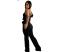 European and American sexy fashion solid color V-neck women's Jumpsuit