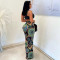 Summer new fashion trend printed casual two-piece set