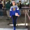 Lettered fashion casual suit