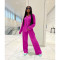 Fashionable and comfortable pleated cloth leg swinging pants wide leg pants suit