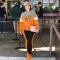 Lettered fashion casual suit