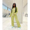 Fashionable and comfortable pleated cloth leg swinging pants wide leg pants suit