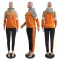 Lettered fashion casual suit