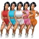 Jogging leisure high elastic pit strip suit