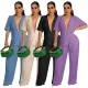Pleated Shirt Pants sports suit