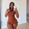 Sexy round neck sleeveless shorts two piece set