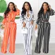 Printed long sleeved shirt pants two piece set
