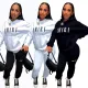 Hoodie letter loose suit