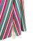 Fashion stripe slit pocket bandage loose long coat
