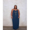 Large fat woman loose slim print sexy suspender dress