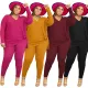 V-neck loose casual large two-piece set
