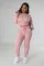Plush sweater leisure sports 2-piece set