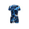 Fashion printed two piece set with holes
