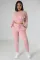 Plush sweater leisure sports 2-piece set