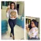 Letter print sexy casual two-piece set