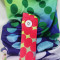 Fashion casual button knot set tie dye print Lapel slim fit two-piece set