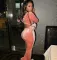 Sexy velvet waistless casual suit