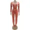 Sexy velvet waistless casual suit