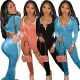 Sexy velvet waistless casual suit