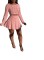 Solid color casual personalized long sleeve skirt set