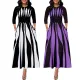 Sexy fashion digital print U-neck dress