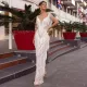 V-neck sleeveless dress slim dress