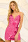 Sexy suspender Sequin mini skirt dress