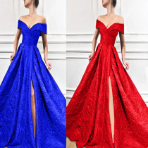 Strapless gown